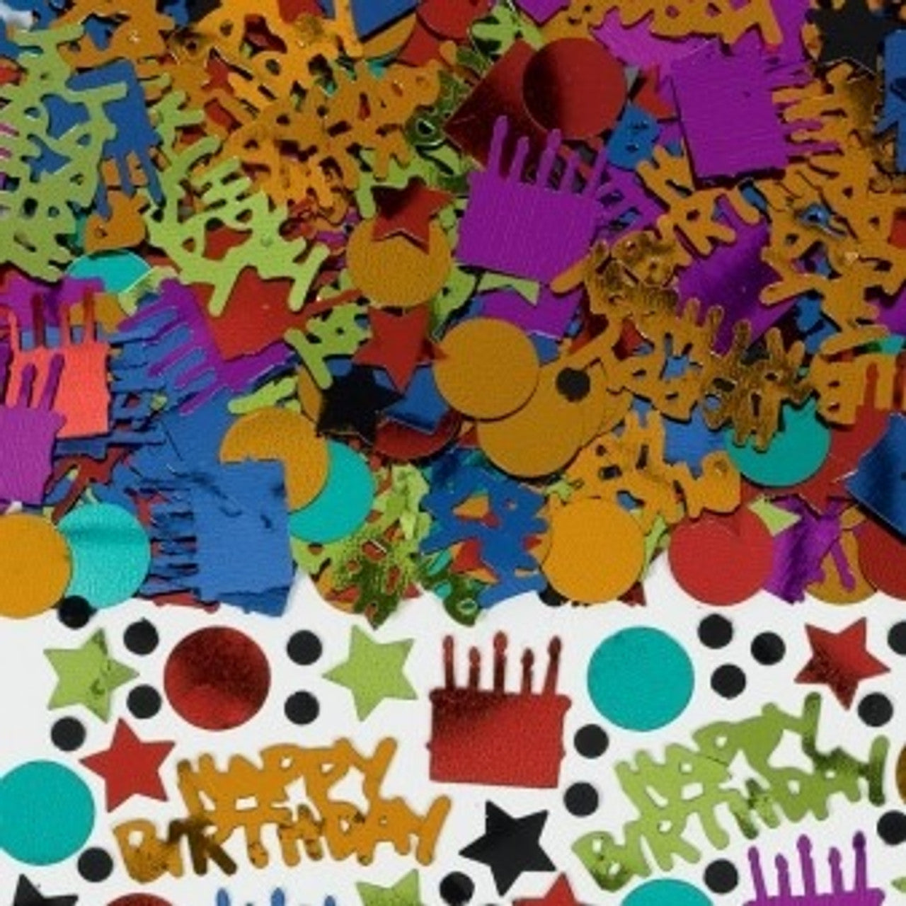 Dots, Stripes & Happy Birthday Confetti