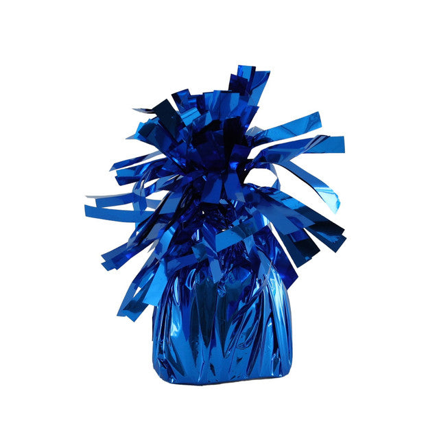 Dark Blue Foil Balloon Weight with Hanging Tag