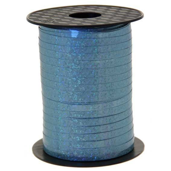 Ice Blue Holographic Curling Ribbon