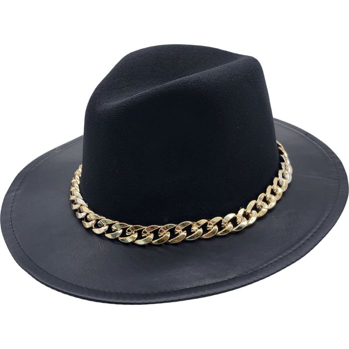 Fancy Fedora Hat with Adjustable Size