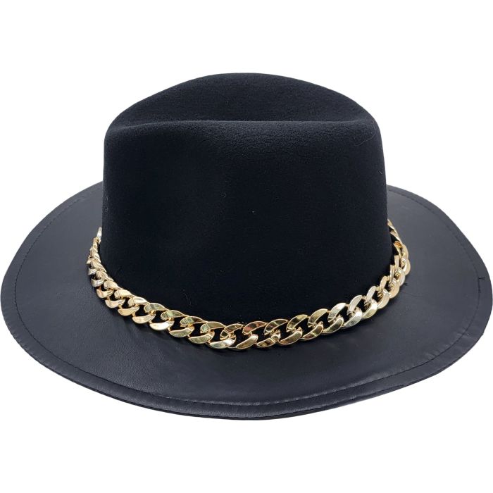 Fancy Fedora Hat with Adjustable Size