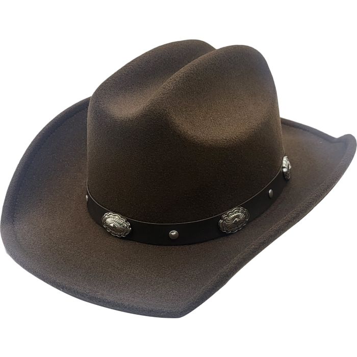 Fancy Party Cowboy Hat in White or Brown