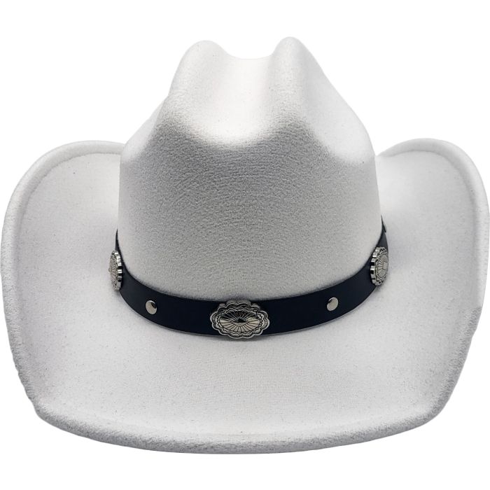 Fancy Party Cowboy Hat in White or Brown