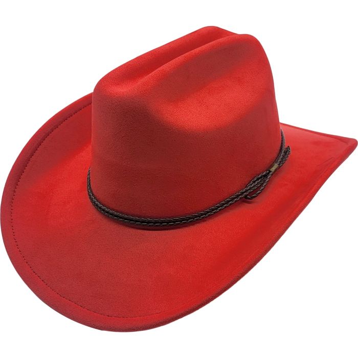 Fancy Party Cowboy Hat in Black or Red