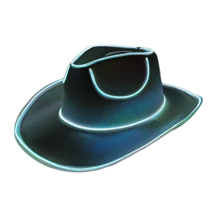 Light-Up Party Cowboy Hat in 4 Colours