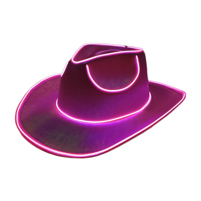 Light-Up Party Cowboy Hat in 4 Colours