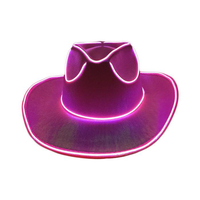 Light-Up Party Cowboy Hat in 4 Colours